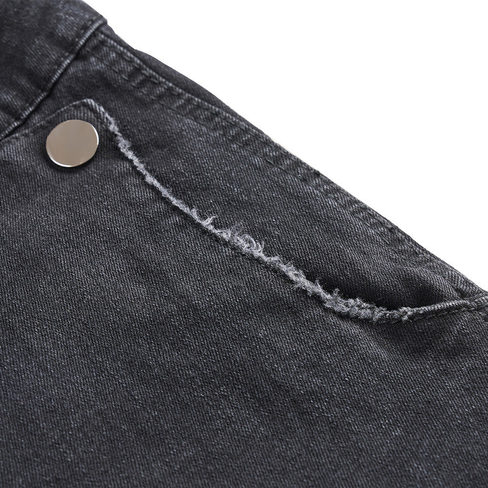 CARGO DENIM FLARE PANT