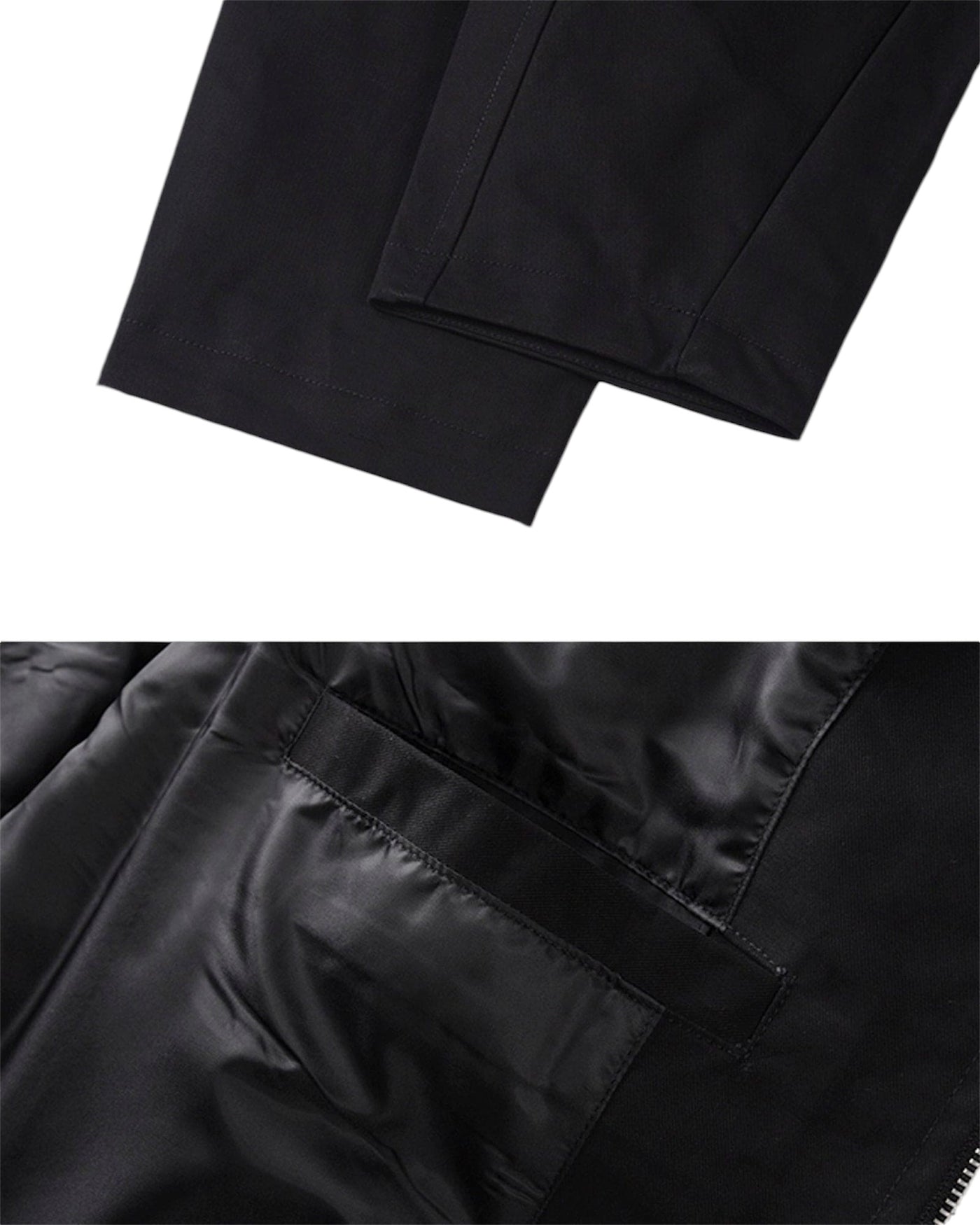 CROPPED BLACK ZIP JACKET