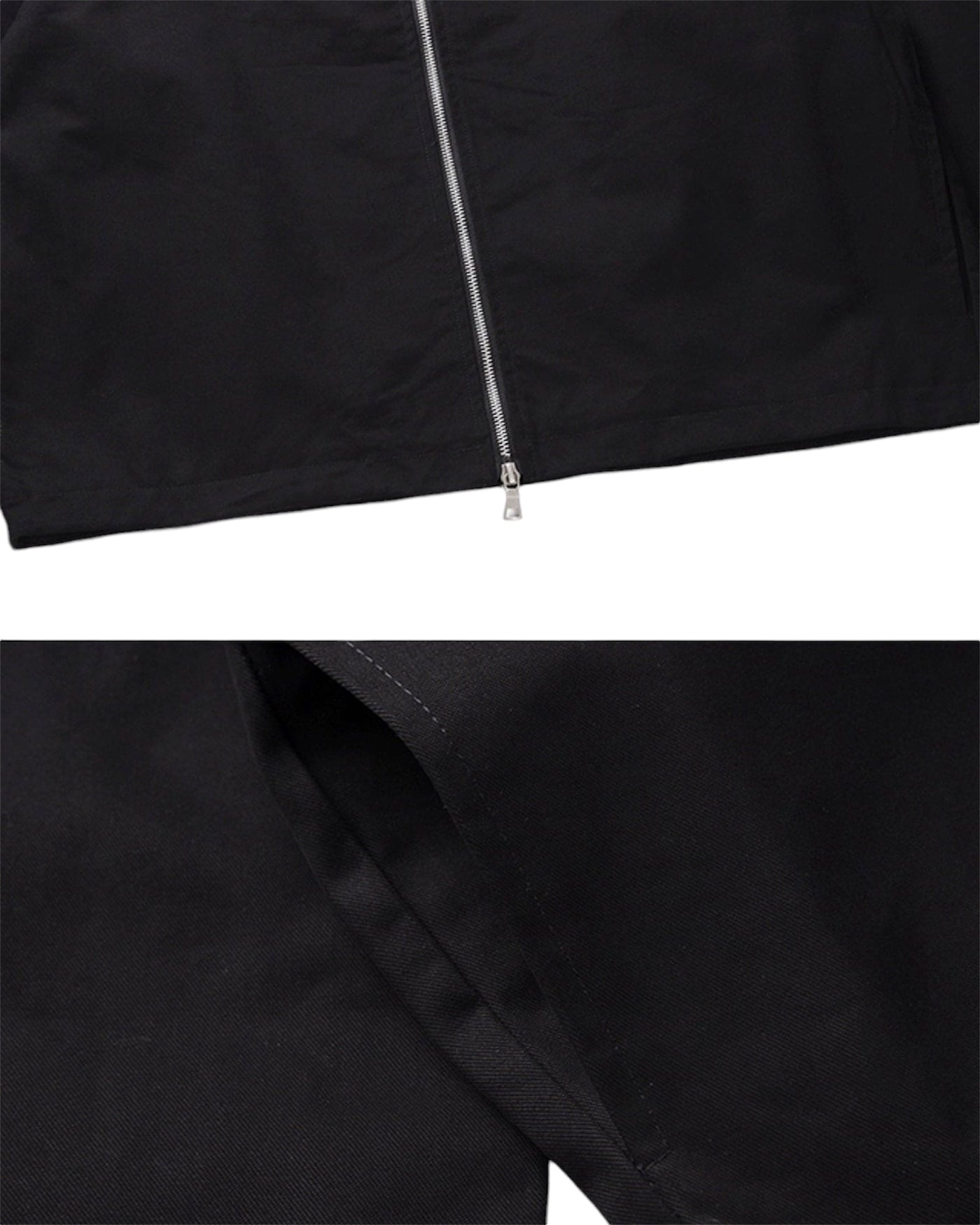 CROPPED BLACK ZIP JACKET
