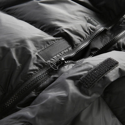 BLACK STAND-UP COLLAR DOWN JACKET FOR MEN